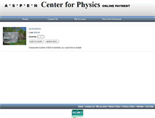 Tablet Screenshot of cart.aspenphys.org